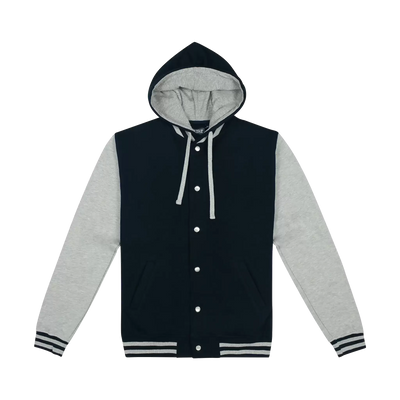 Hooded Letterman Jacket