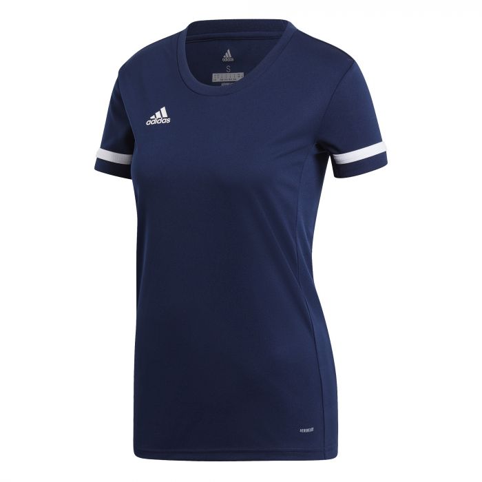 Adidas Team 19 Womens Short Sleeve Jersey - Navy/White