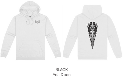 White Adult Pullover Hood - Barbarich Family Reunion Size XS-3XL