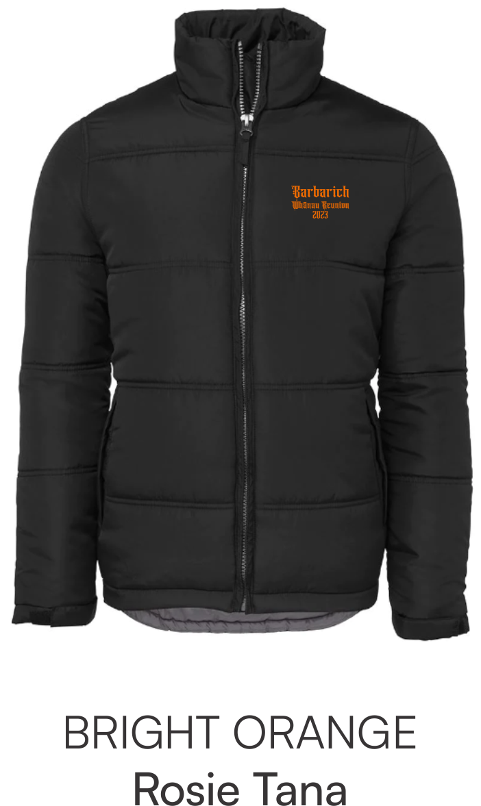 Black Kids Adventure Puffer - Barbarich Family Reunion Size 8-14