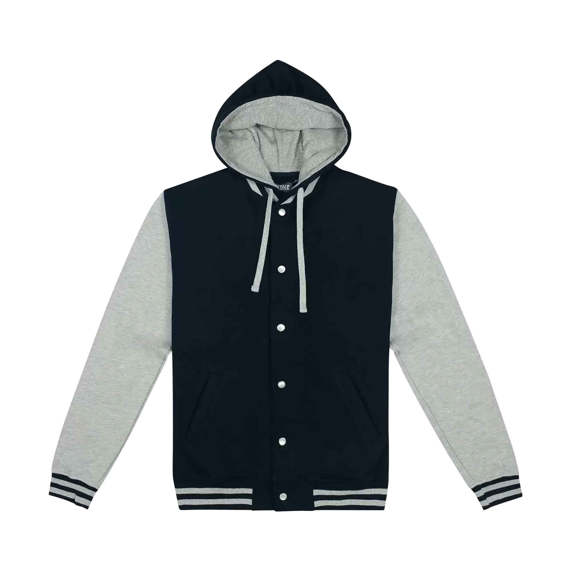 Hooded Letterman Jacket