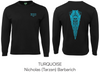 Black Youth Long Sleeve Tee - Barbarich Family Reunion Youth Sizes 4-10