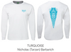 White Youth Long Sleeve Tee - Barbarich Family Reunion Youth Sizes 4-10
