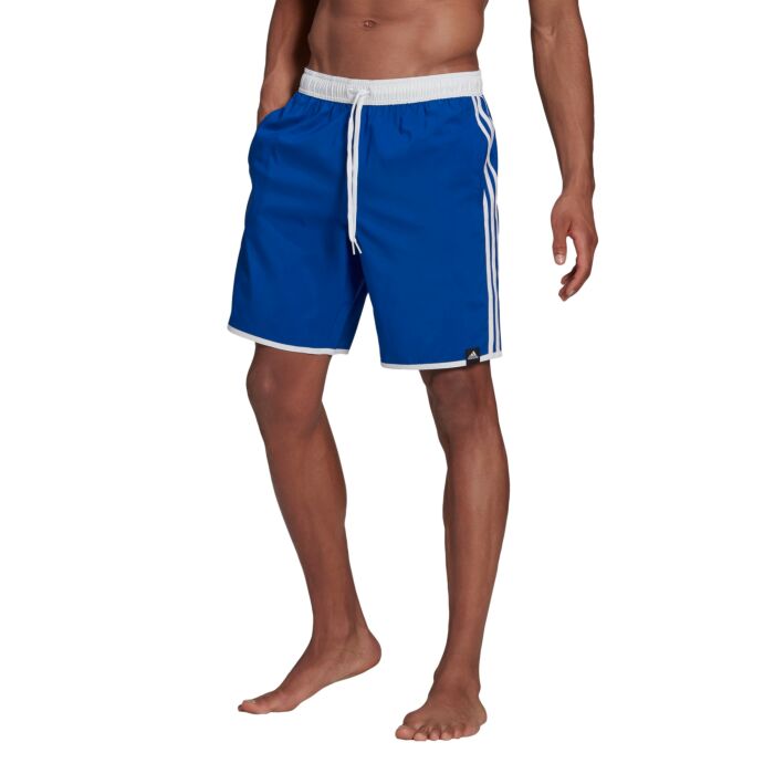 Adidas 3 stripe swim deals shorts