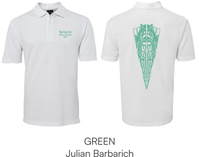 White Youth Polo - Barbarich Family Reunion Youth Sizes 2-14