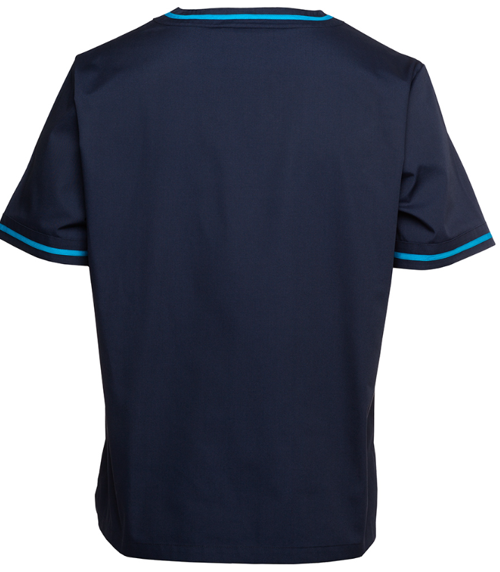 Contrast Scrub Top