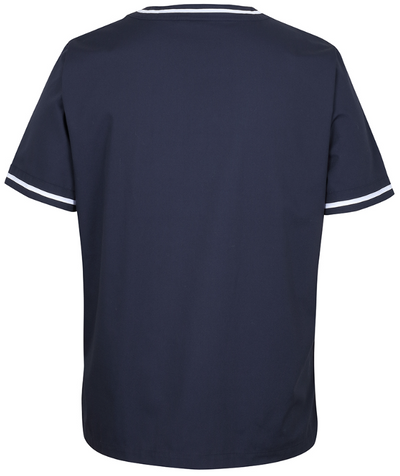 Contrast Scrub Top