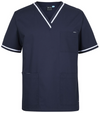 Contrast Scrub Top