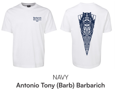 Copy of White Adult T-shirt - Barbarich Family Reunion