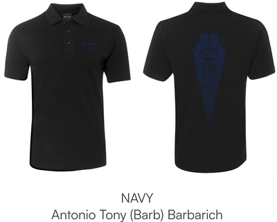 Black Youth Polo - Barbarich Family Reunion Youth Sizes 2-14