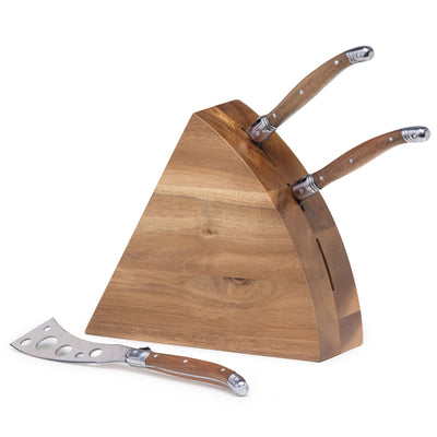 Wedge Cheese Knife Block Set