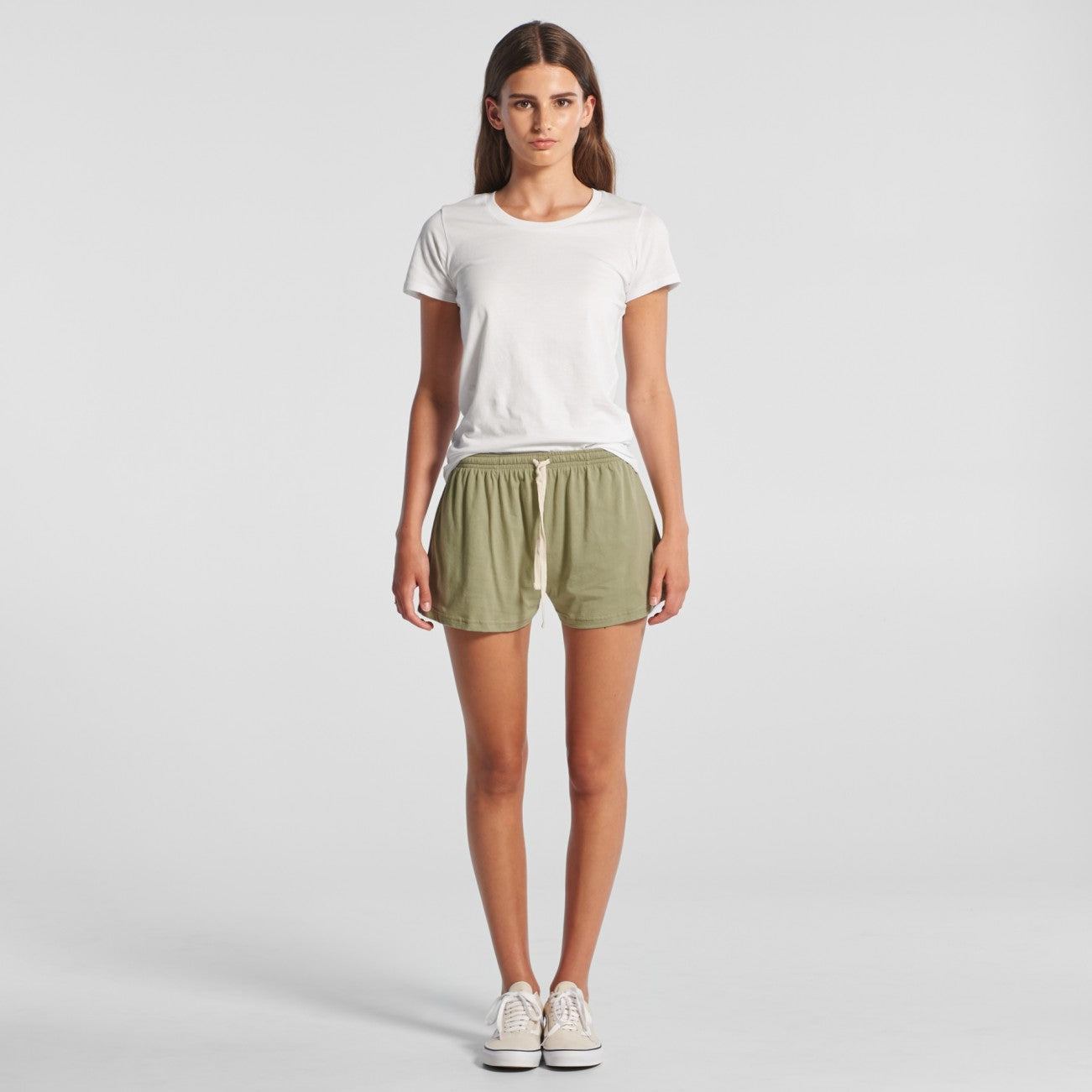 Womens long shop jersey shorts