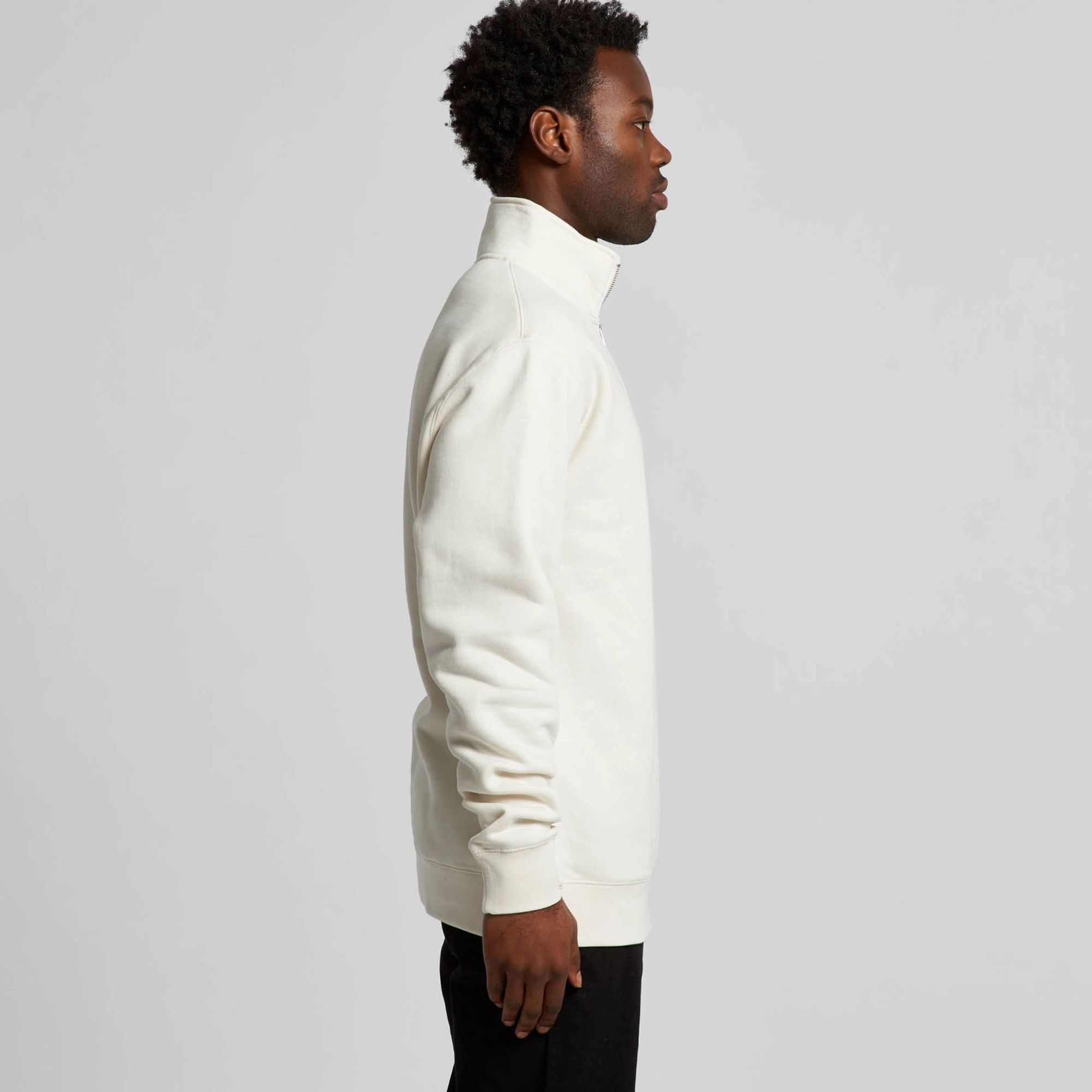 Mens Stencil Half Zip Crew