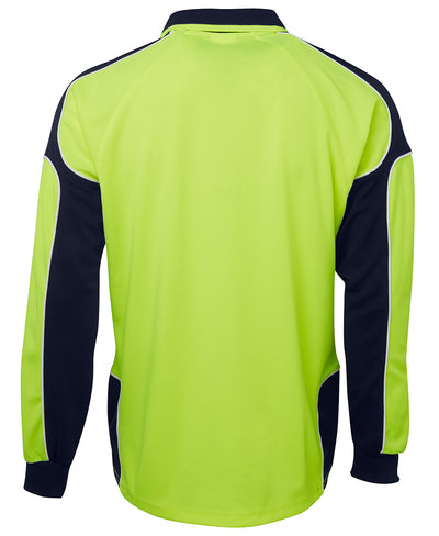 Hi Vis L/S Arm Panel Polo