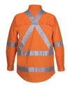 Hi Vis (D+N) L/S 150g  Cross Back Tape Shirt