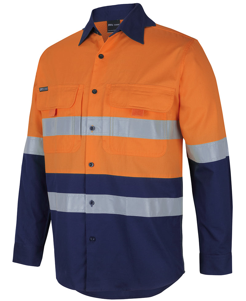 Hi Vis (D+N) Ripstop L/S Fishing Shirt