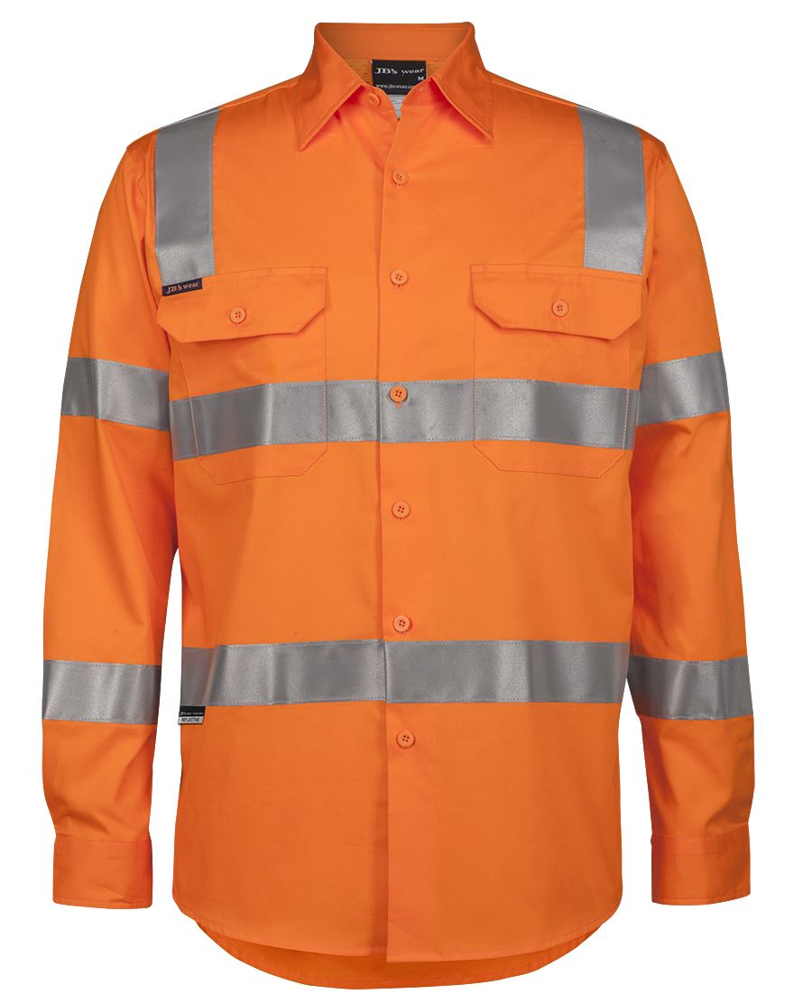 Hi Vis (D+N) L/S 150g  Aust. Rail Work Shirt