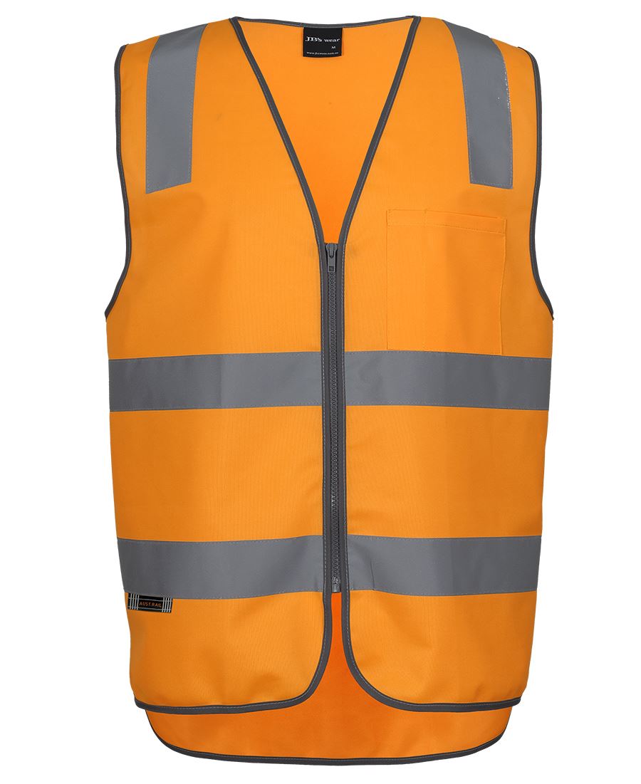 Aust. Rail (D+N) Zip Safety Vest Vest