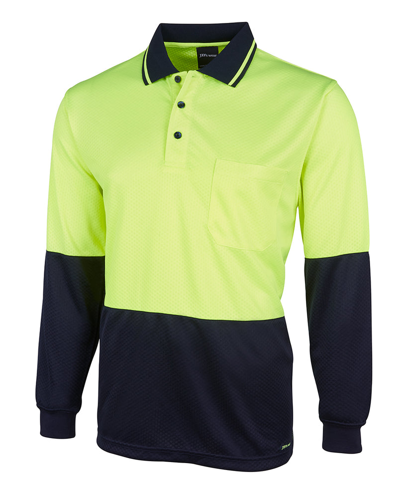 Hi Vis L/S Jacquard Polo