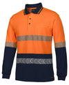 Hi Vis L/S Segmented Tape Polo