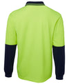 Hi Vis L/S Cotton Back Polo