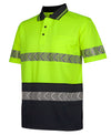 Hi Vis S/S Segmented Tape Polo