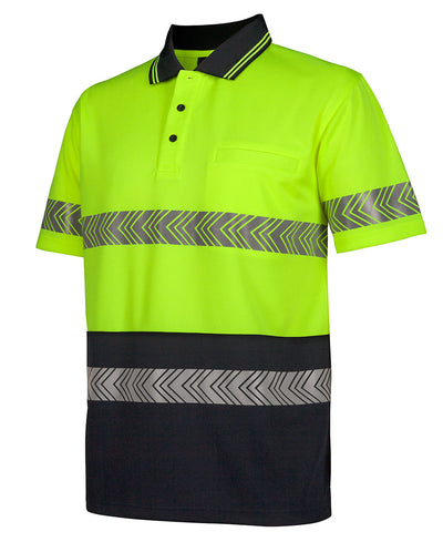 Hi Vis S/S Segmented Tape Polo