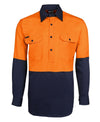 Hi Vis L/S 190g  Close Front Shirt