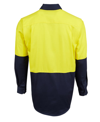 Hi Vis L/S 190g  Close Front Shirt