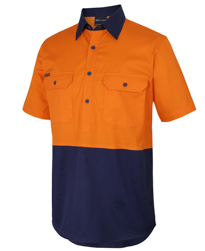 Hi Vis Close Front S/S 150g Work Shirt