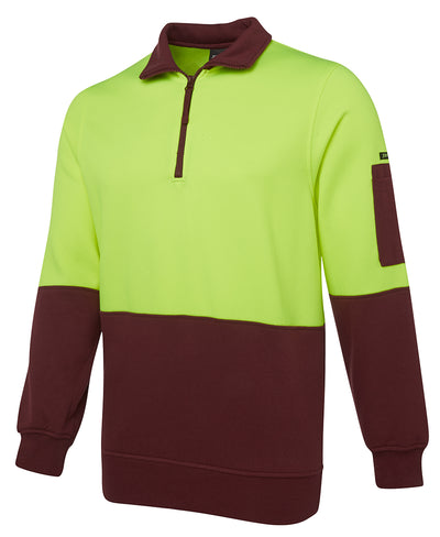 Hi Vis 1/2 Zip Fleecy