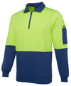 Hi Vis 1/2 Zip Fleecy