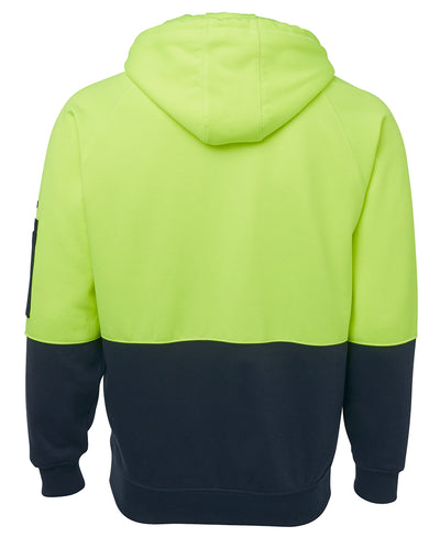 Hi Vis Full Zip Fleecy Hoodie