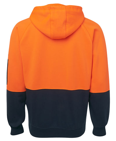 Hi Vis Full Zip Fleecy Hoodie