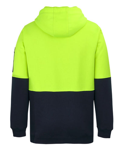 Hi Vis 1/2 Zip Fleecy Hoodie