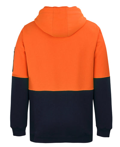 Hi Vis 1/2 Zip Fleecy Hoodie