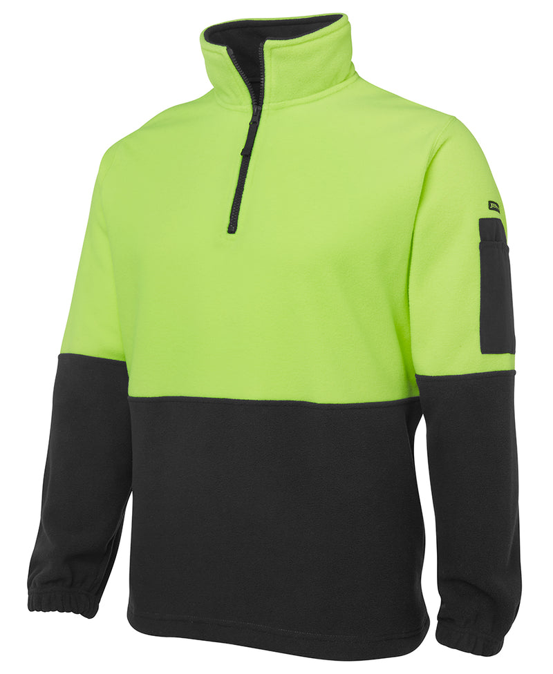 Hi Vis 1/2 Zip Polar Fleece