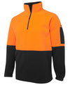 Hi Vis 1/2 Zip Polar Fleece