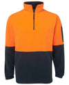 Hi Vis 1/2 Zip Polar Fleece