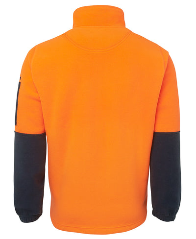 Hi Vis 1/2 Zip Polar Fleece