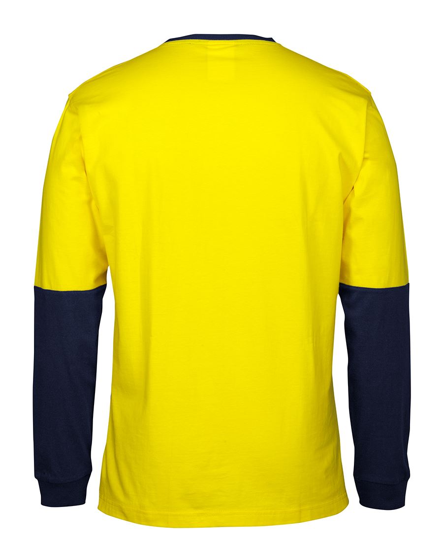 Hi Vis L/S Cotton Crewneck T-shirt