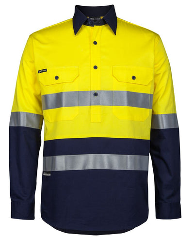 Hi Vis (D+N) Close Front 150g  Work Shirt