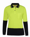 Ladies Hi Vis L/S Comfort Polo