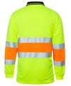 HI VIS BIO MOTION (D+N) L/S POLO WITH REFLECTIVETAPE