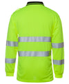 HI VIS BIO MOTION (D+N) L/S POLO WITH REFLECTIVETAPE