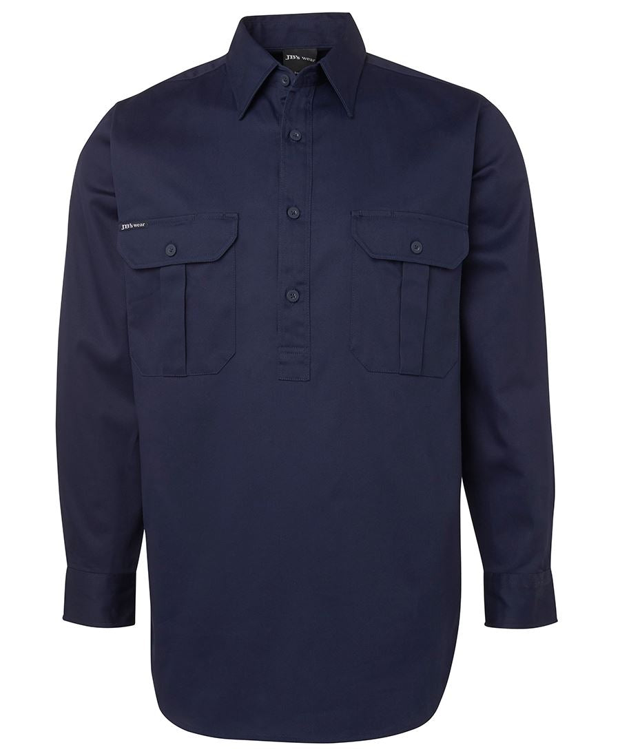 L/S 190G Close Front Work Shirt