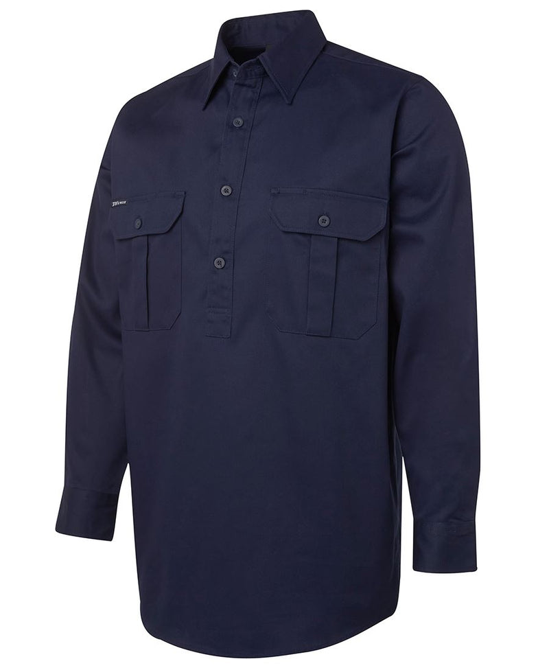 L/S 190G Close Front Work Shirt