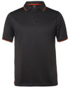 Mens Jacquard Contrast Polo