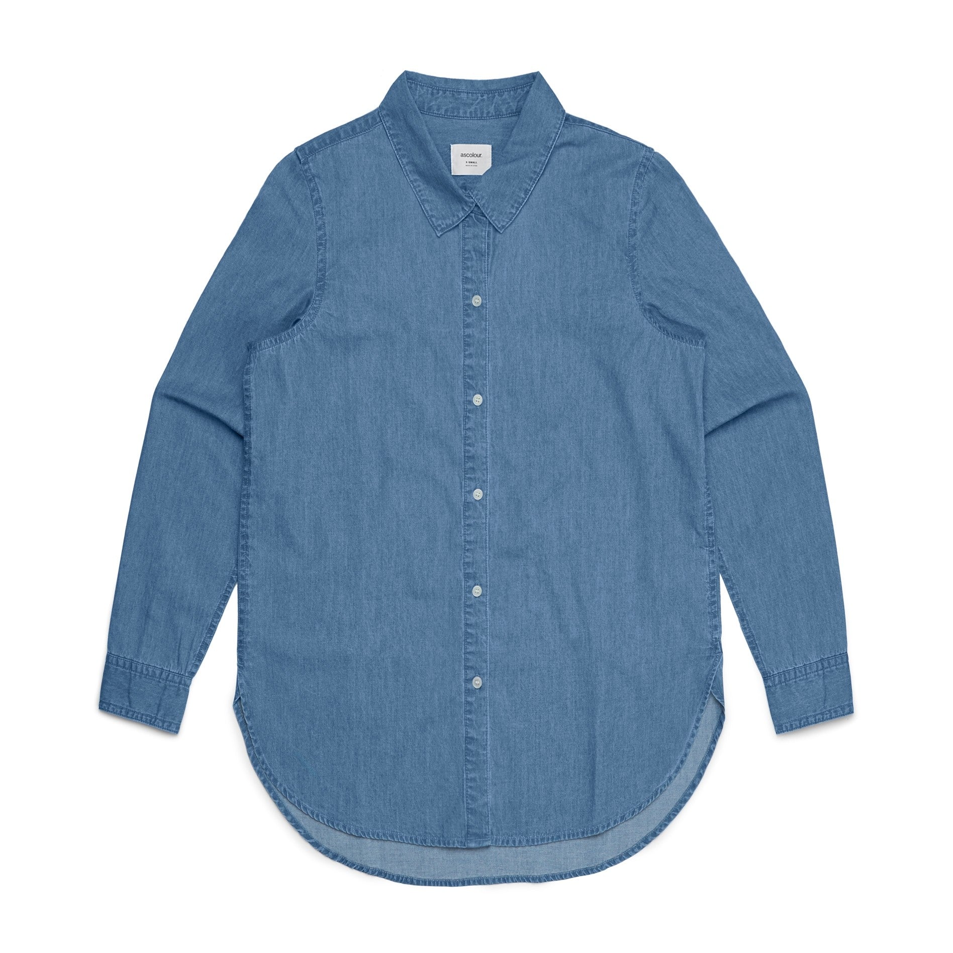 Womens Blue Denim Shirt