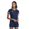 Adidas Team 19 Womens Short Sleeve Jersey - Navy/White